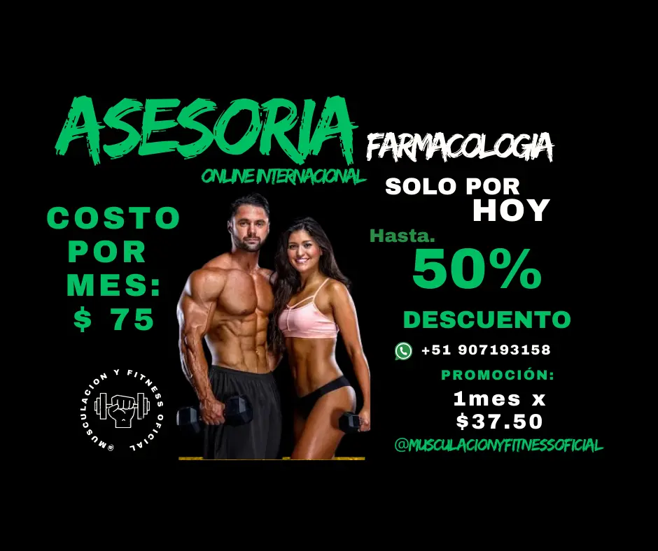 ASESORIA EN FARMACOLOGIA DEPORTIVA PROMOCION